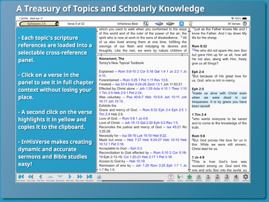 InHisVerse Bible iPad screenshot 8 - Reference app