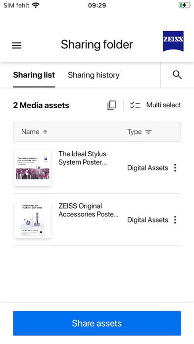 ZEISS FOCUS app Screenshot
