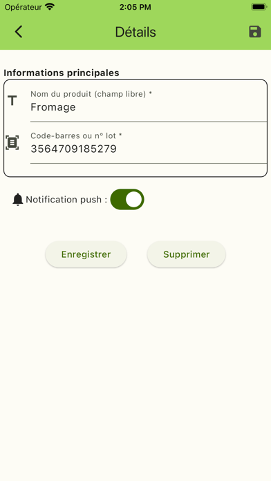 AlerteProduit : Rappel et Info Screenshot