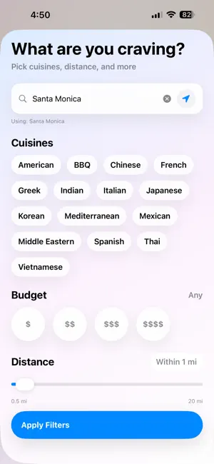 Wheel & Dine screenshot 2