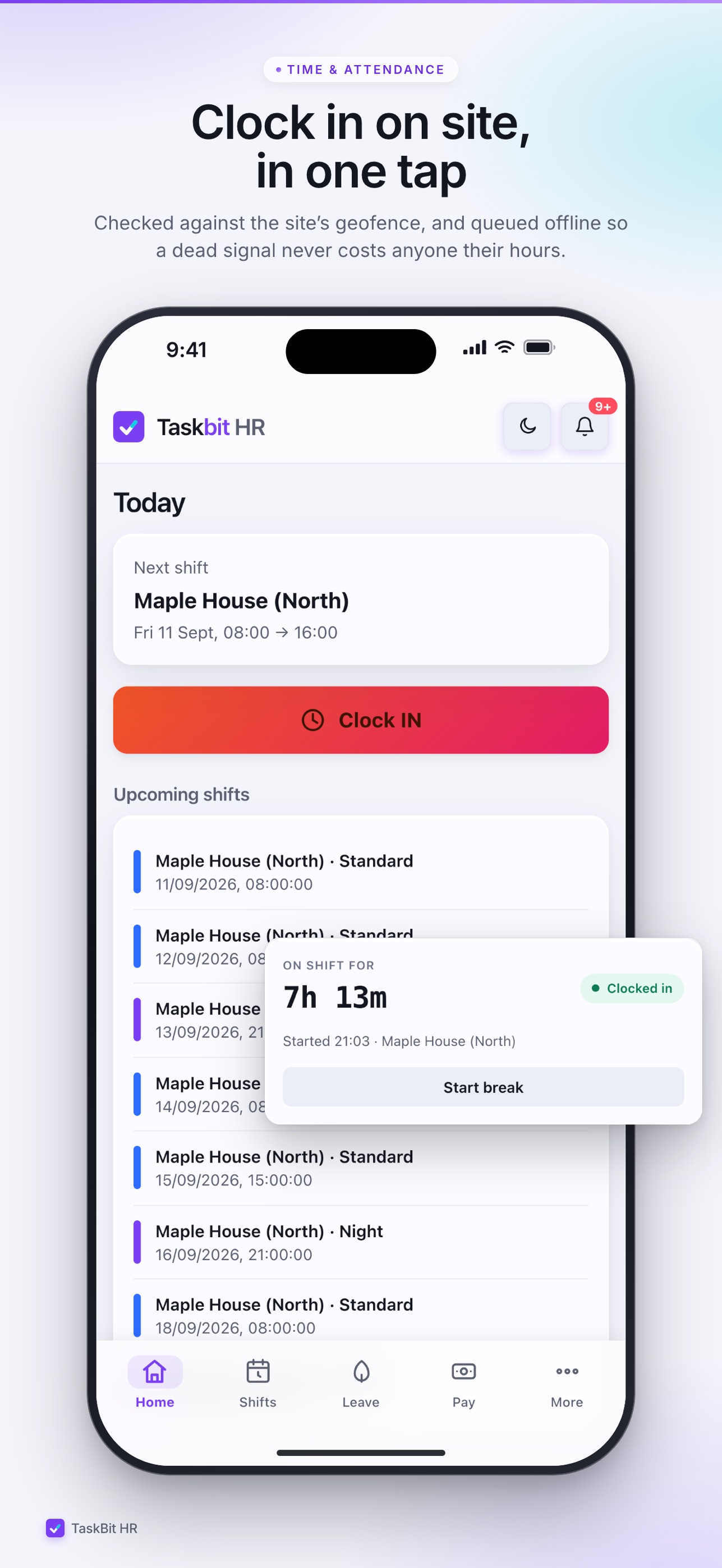 Screenshot 2 of TaskBit HR
