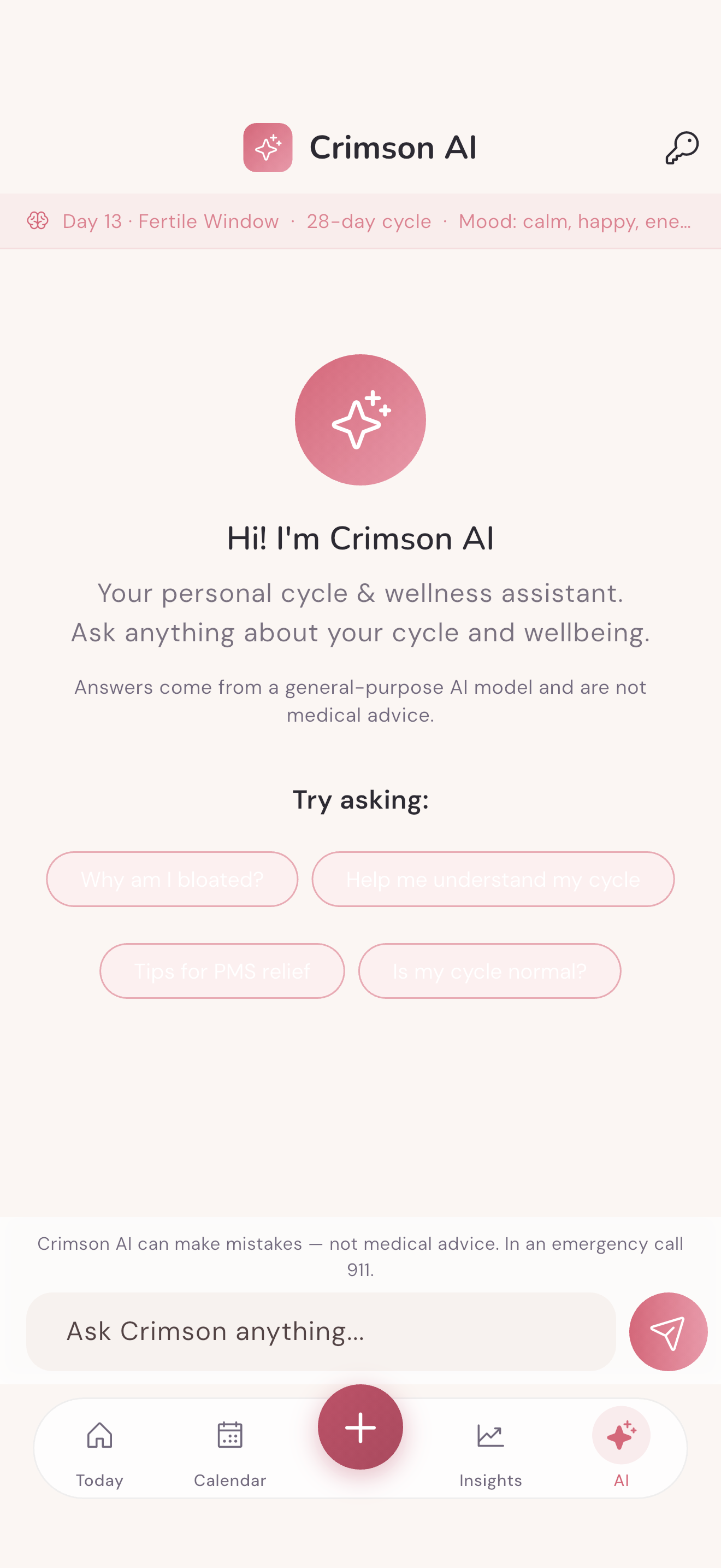 Crimson: Cycle & Fertility screenshot 10