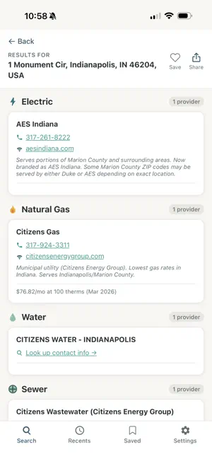 UtilityFinder screenshot 2