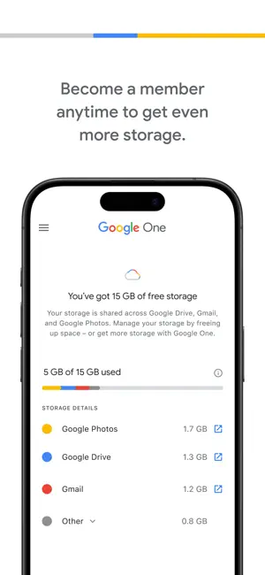 Google One screenshot 3