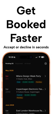 SOWND: DJ Booking & Invoices screenshot