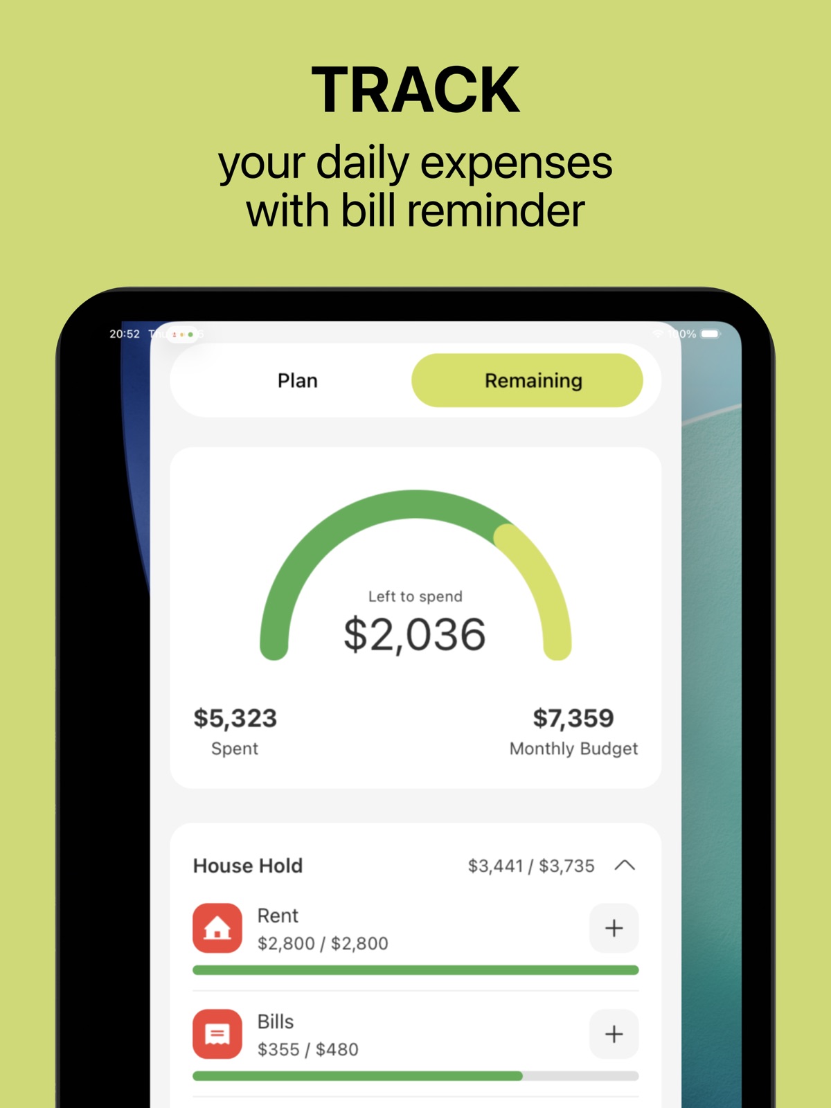 Budget and Expense Tracker ipad screenshot 4