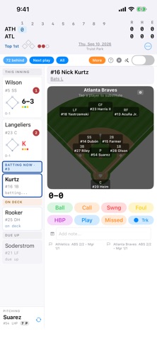 BaseballScorer Screenshot 3 of 10