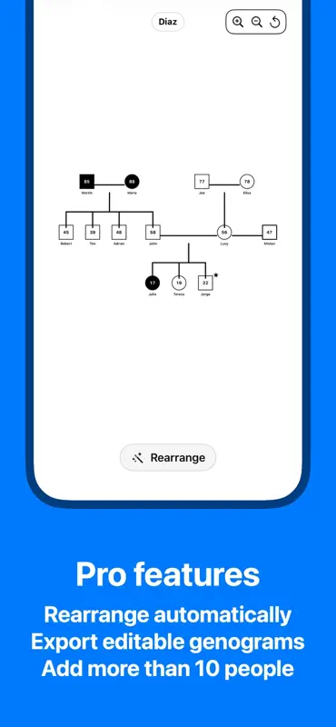 GenogramApp Árboles familiares screenshot 3 of 3