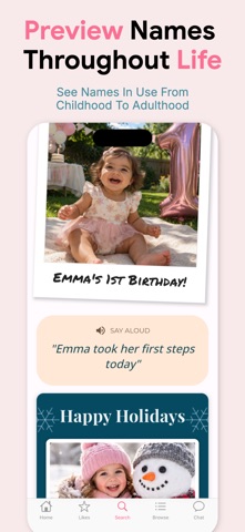 Baby Name Matcher ◌ iPhone screenshot