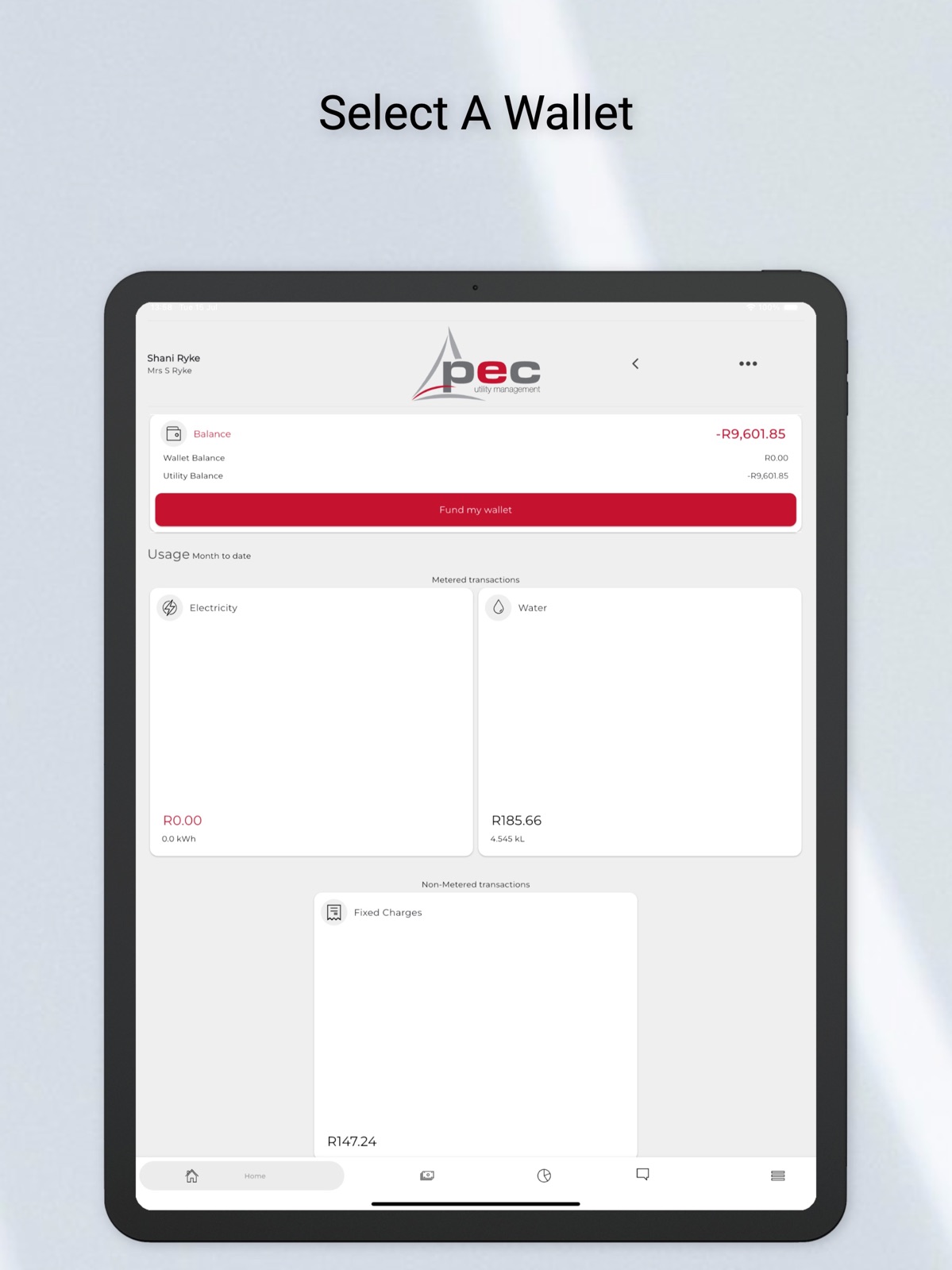 PEC Utility Management ipad screenshot 1
