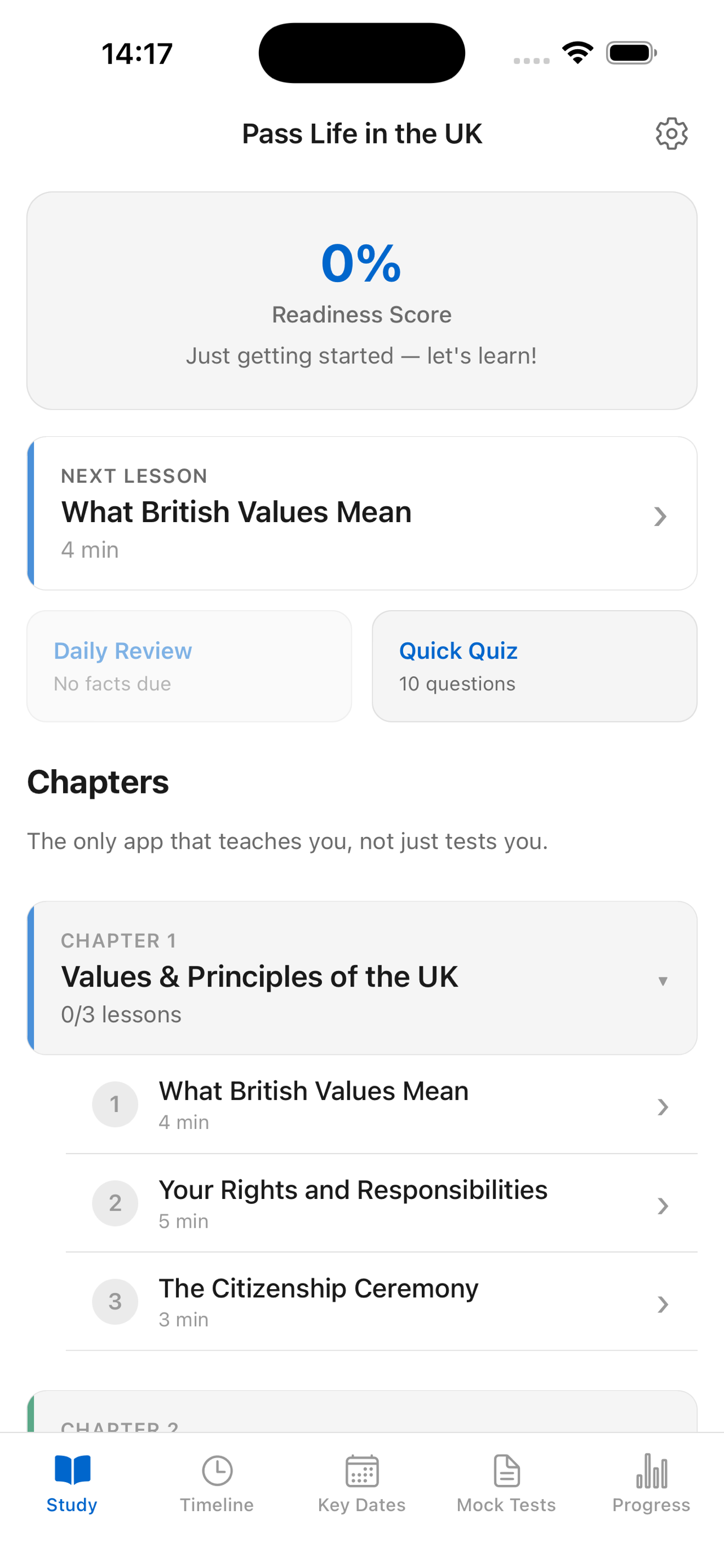 Pass Life in the UK Exam screenshot 7