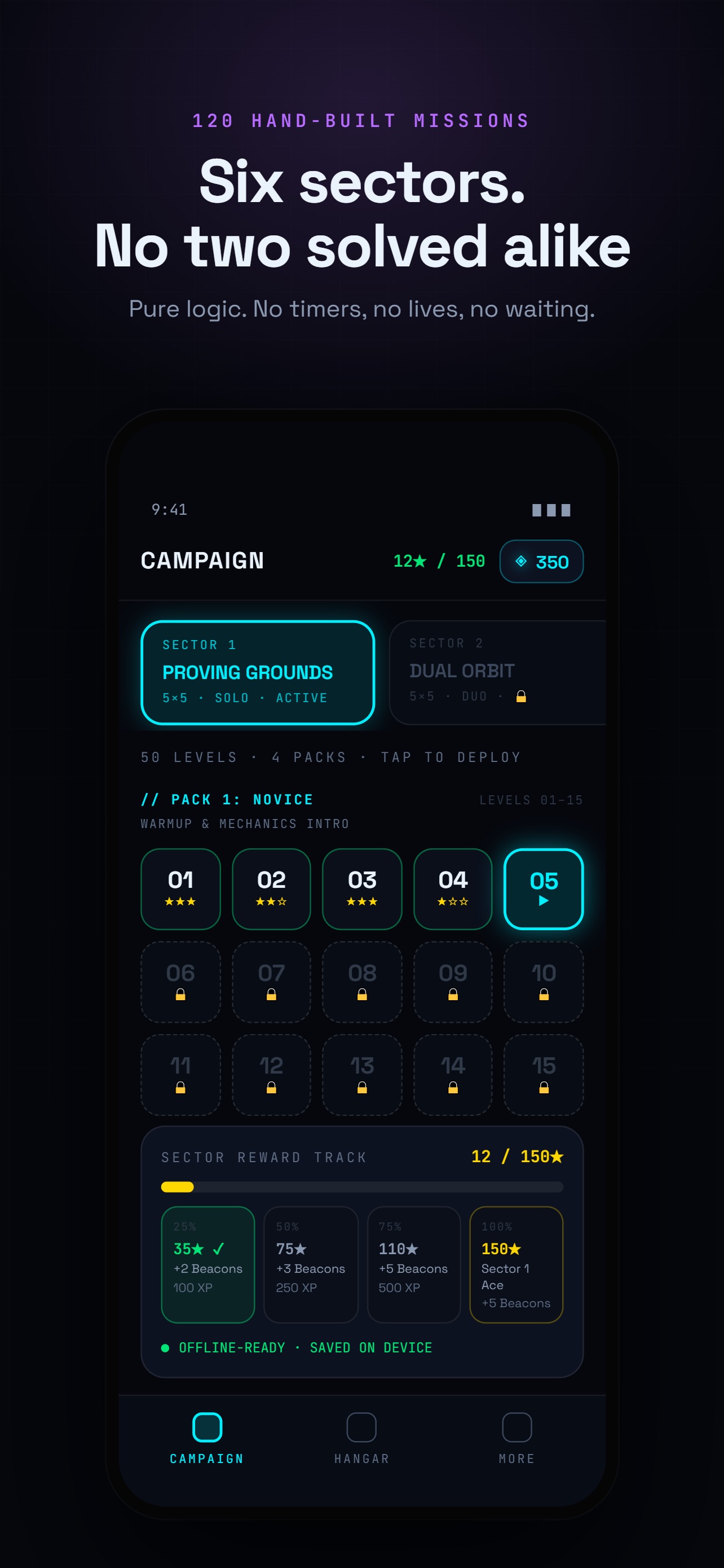 Screenshot 2 of Orbit Grid: Protocol Zero