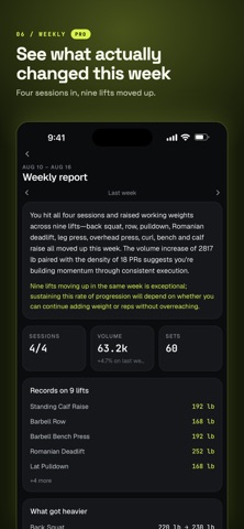 RepPlanr: Gym Workout Tracker iPhone screenshot