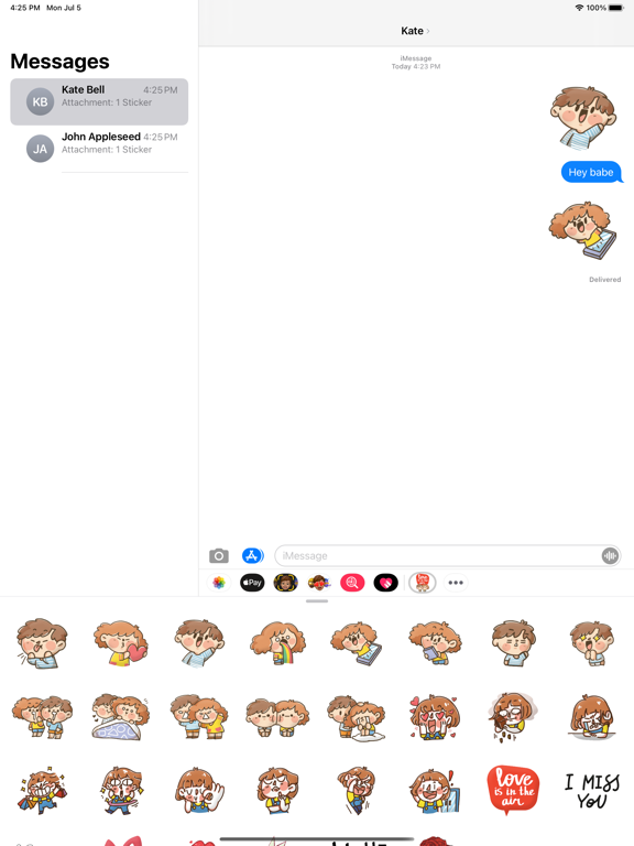 Screenshot #4 pour Crazy Cute Couple Stickers