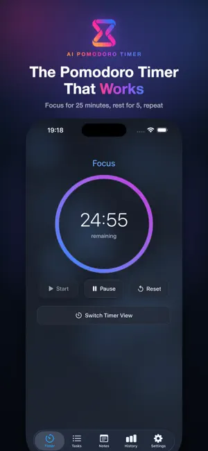 AI Pomodoro Timer: Focus&Study screenshot 1