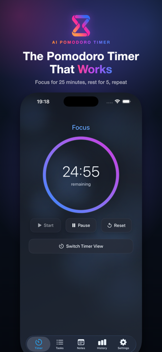 AI Pomodoro Timer: Focus&Study Screenshot 1 of 10