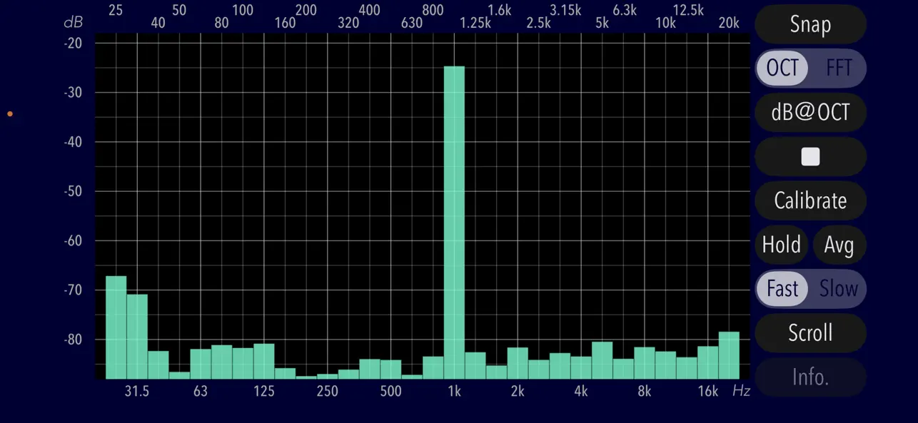 Screenshot #1 pour Audio Frequency Analyzer