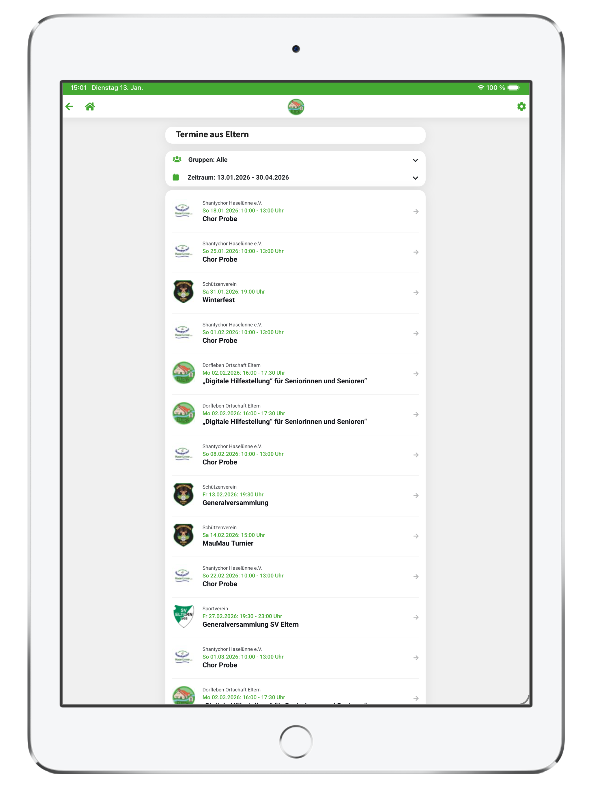 Eltern Dorfapp screenshot 8