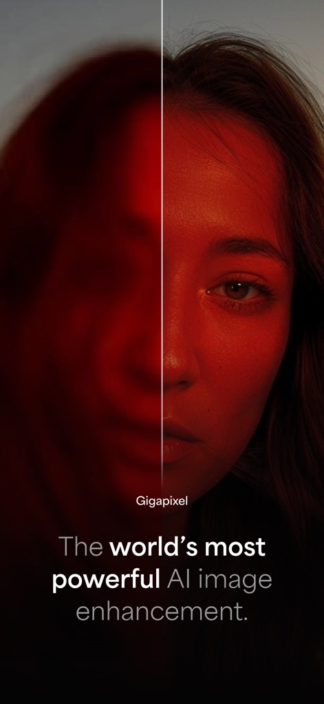 Photo Enhancer: Gigapixel AI - Witness the dramatic transformation from a pixelated, indistinct image to a high-definition portrait, showcasing Gigapixel AI's ability to sharpen and clarify.