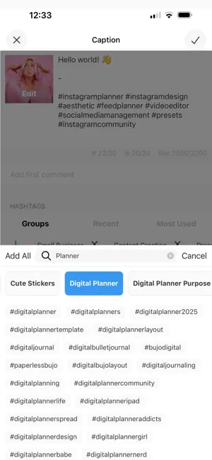 PREVIEW: Planner for Instagram screenshot 5