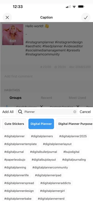 PREVIEW: Planner for Instagram screenshot 5 of 10