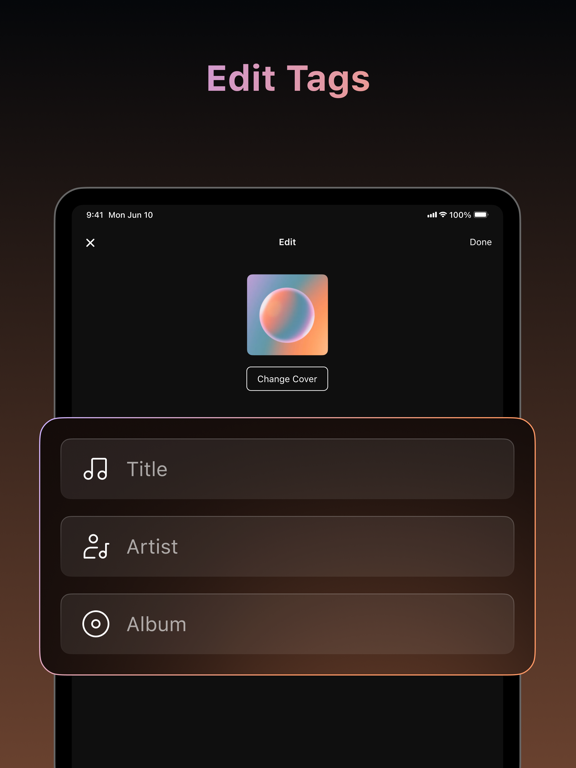 Offline Music & MP3 Player iPad screenshot 7 - Music app
