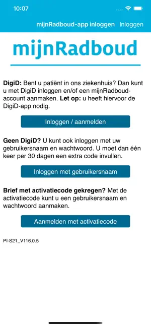 mijnRadboud screenshot 1