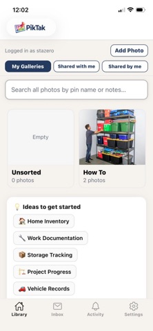 PikTak App iPhone screenshot