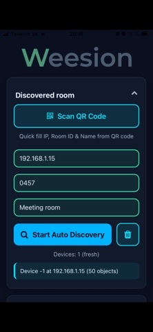 Weesion screenshot