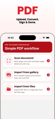 PDF Converter - Sign & Scan Screenshot 1 of 3