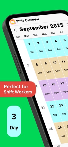 Shift Work Calendar - Simple Screenshot 1 of 6
