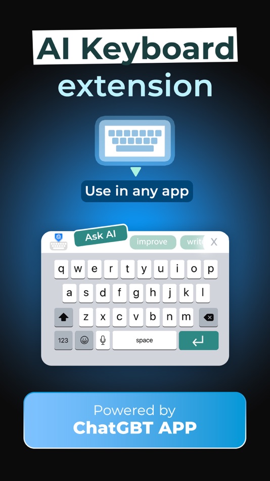 #4. W Keyboard AI Assistant (iOS) 由: Wowoo Dijital Hizmetler Limited Sirketi
