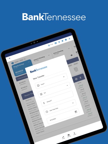 BankTennessee Digital Banking iPad screenshot