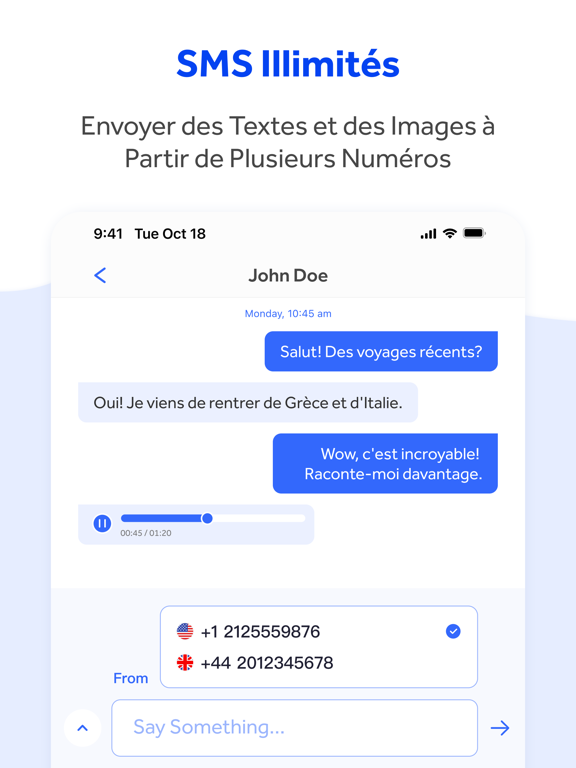 Screenshot #6 pour WePhone: Appel Virtuel & Texte