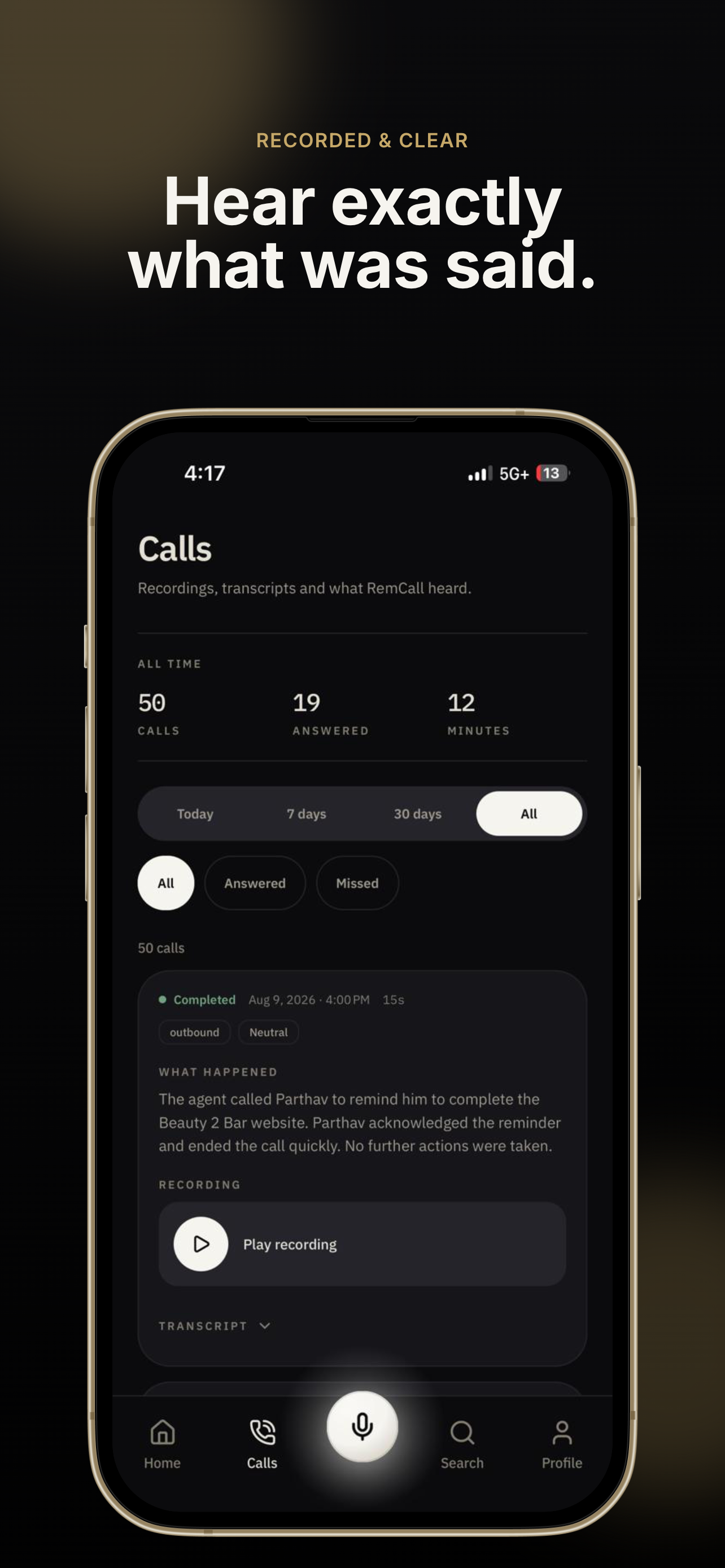 RemCall screenshot 4