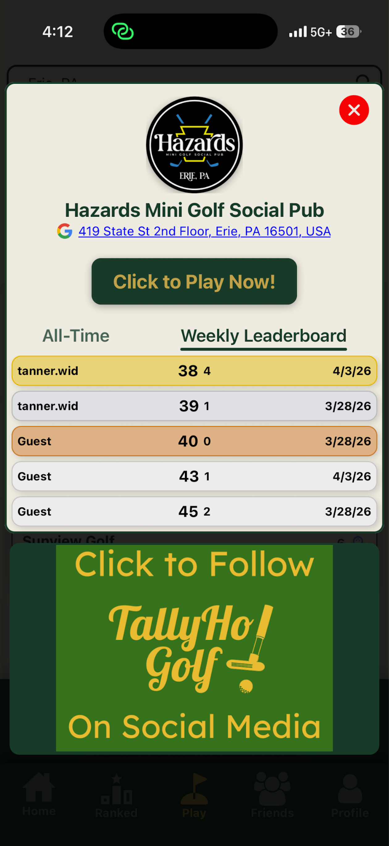 TallyHo Golf