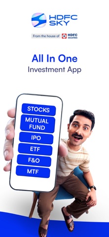 HDFC SKY: Stocks MF IPO Demat iPhone screenshot
