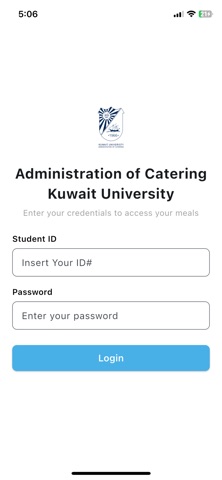 KUNIV Catering Administration screenshot