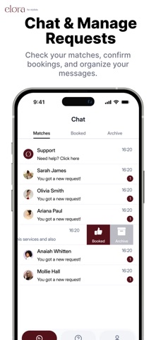 Elora: Match, Chat & Book Screenshot 2 of 6