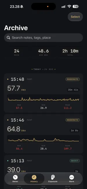 Decibels: Sound Level dB Meter screenshot 3