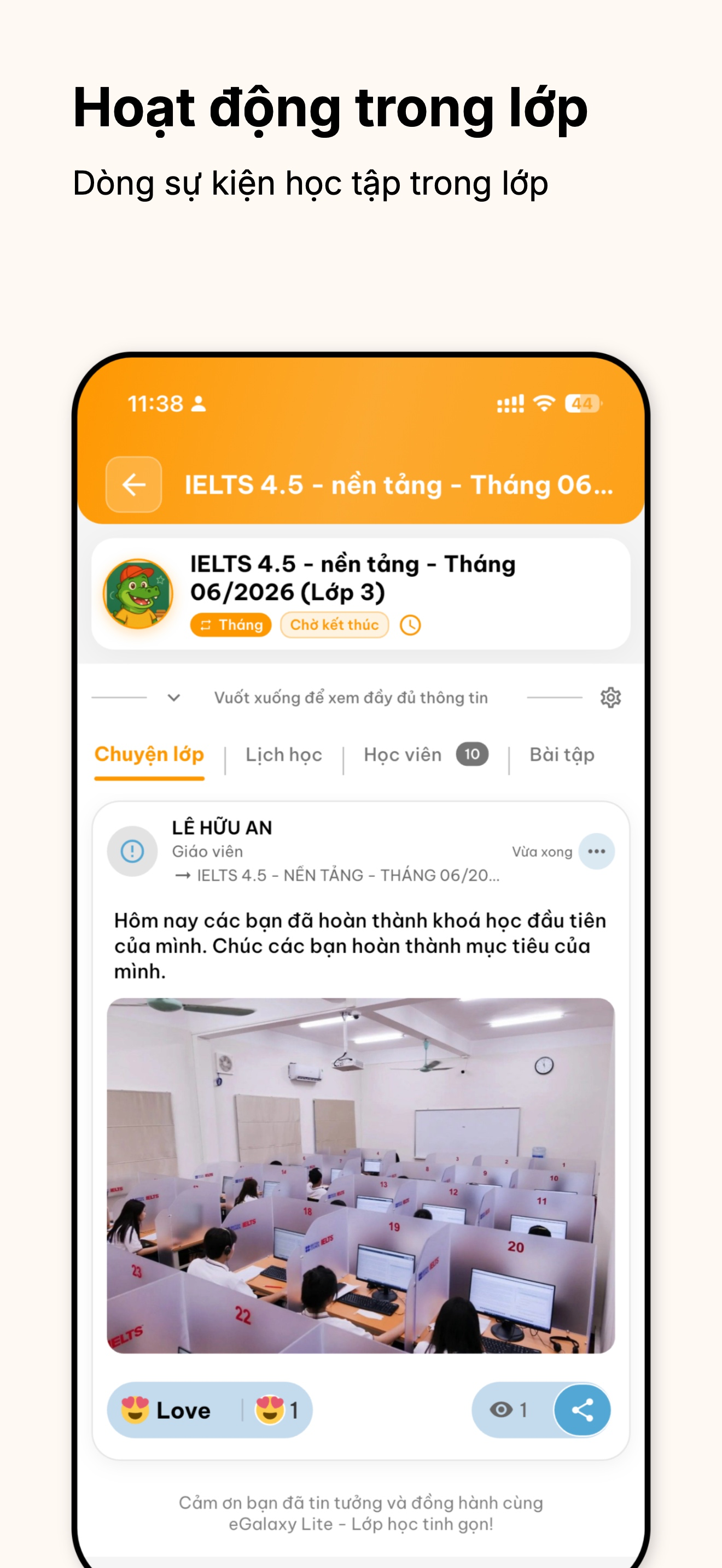 eGalaxy Lite: Lớp Học Tinh Gọn screenshot 4