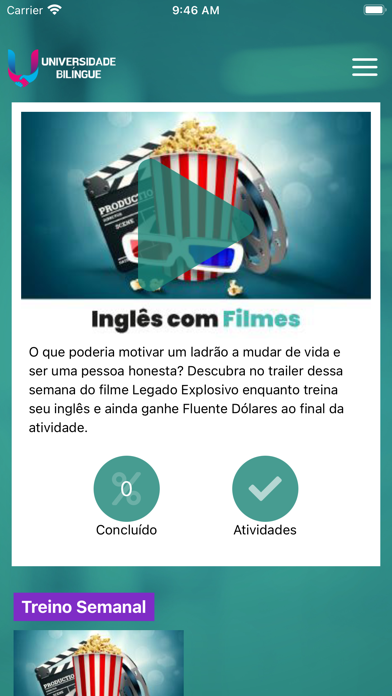 Universidade Bilíngue Screenshot