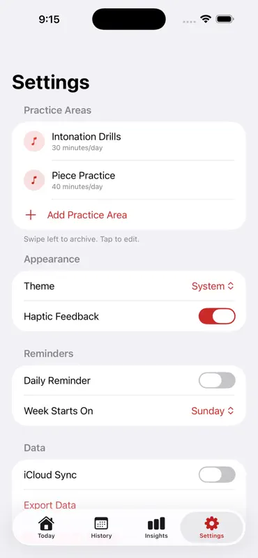 Violin Practice Log screenshot 4 of 4