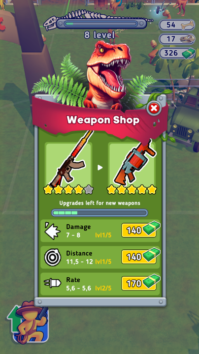 Dino Fighter: Jurassic Escape Screenshot