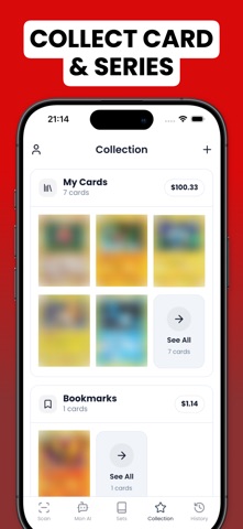 TCG Card Value Scanner - Monid iPhone screenshot