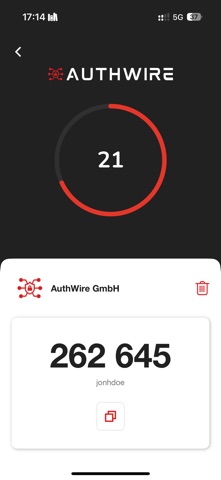 AuthWire Authenticator Screenshot 2 of 6