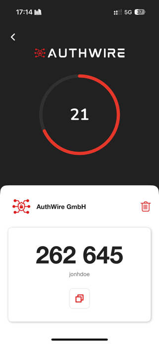 AuthWire Authenticator Screenshot 2 of 6