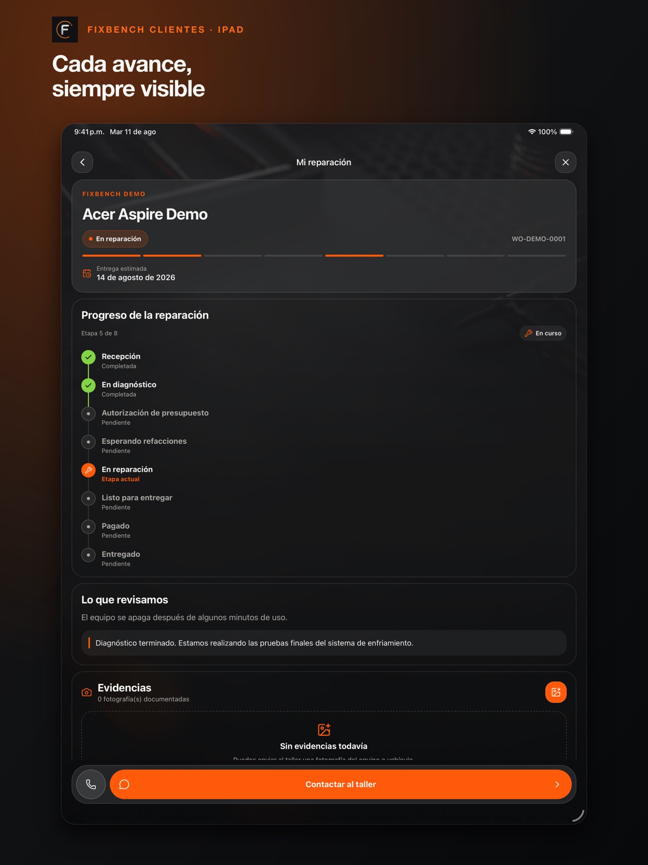 Screenshot 7 of Fixbench Clientes