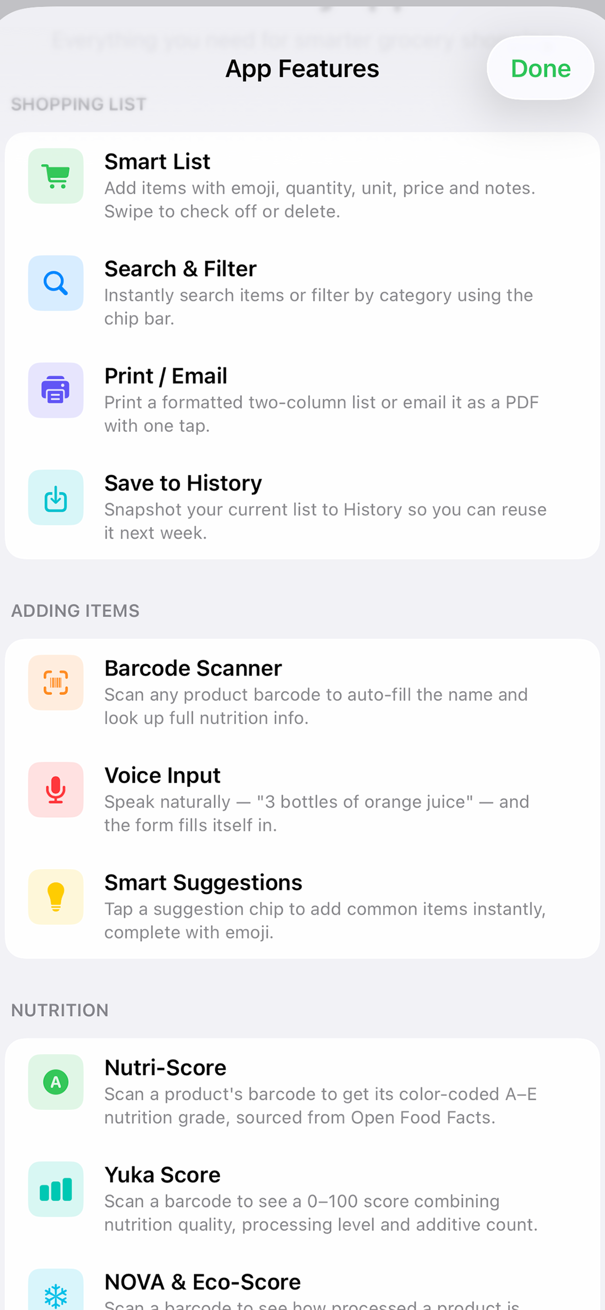 Grocery/ShoppingList screenshot 6