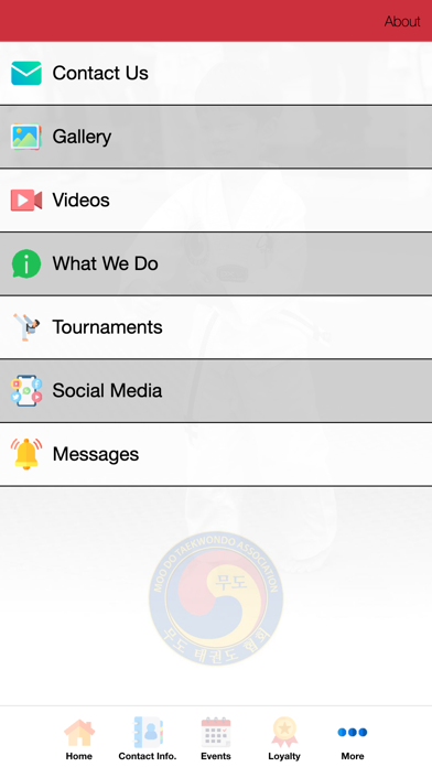 Moo Do Taekwondo Association Screenshot